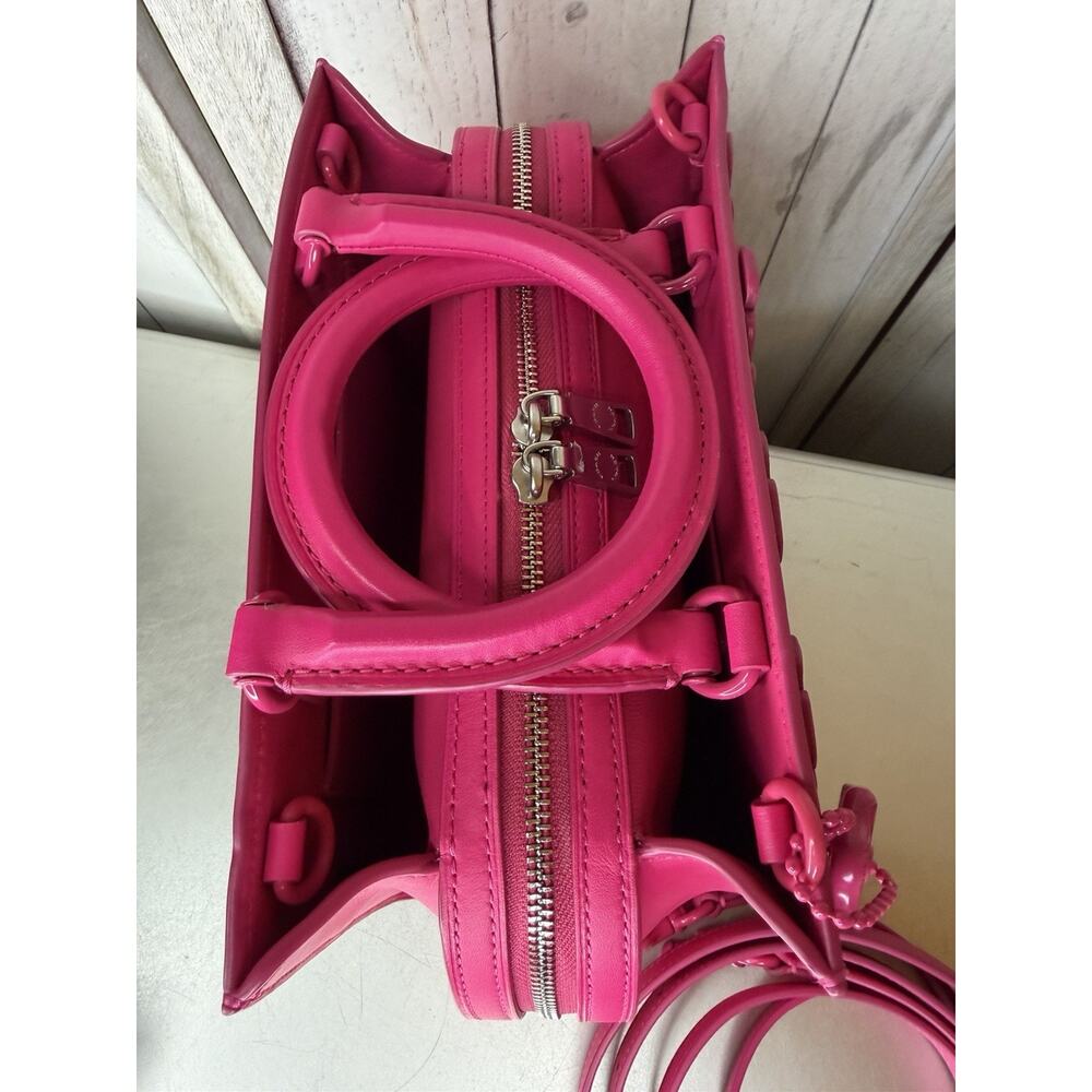 COACH Rogue Bag 25 Tea Rose Dragonfruit Pink Glovetanned Leather Excellent - Picture 5 of 13